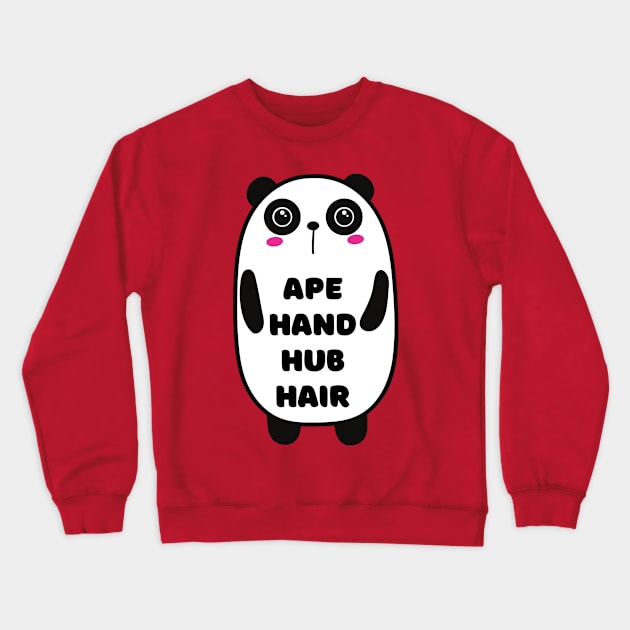 A panda bear Crewneck Sweatshirt by Caregiverology